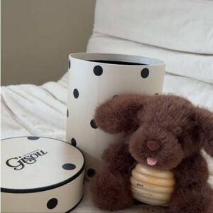 RARE Gisou Holiday Pup Keychain Bag Charm with Lip Mask NEW NYC Pop Up Toffee